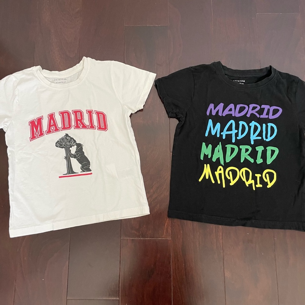 Madrid set of 2 tees, size 6-7y